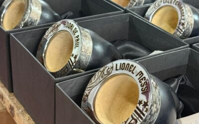 UN ARTESANO ENTRERRIANO HIZO LOS MATES PARA LOS CAMPEONES DEL MUNDO